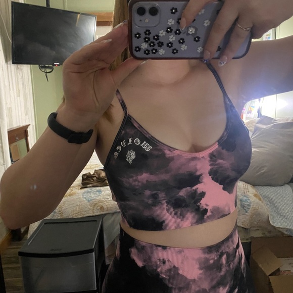 darc sport cherry blossom ghost cloud sports bra - Picture 5 of 5